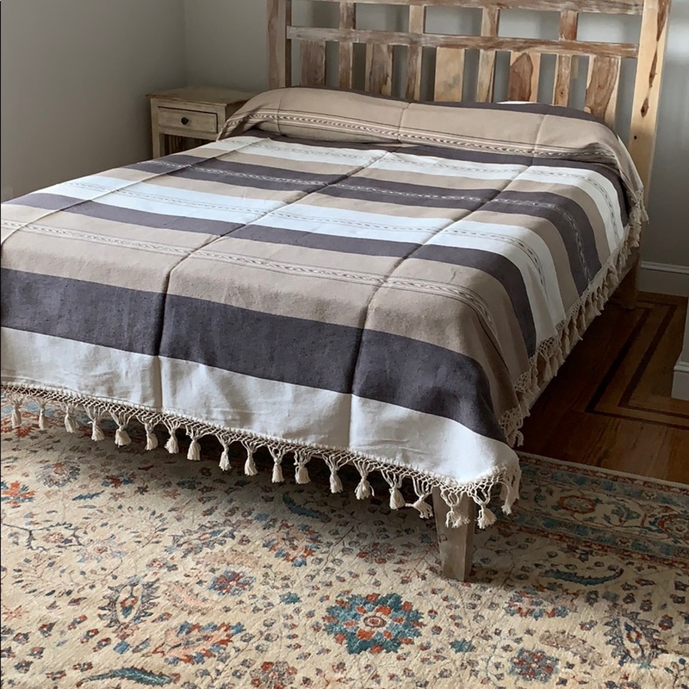 Hand Loom  Full Size Cotton Bedspread